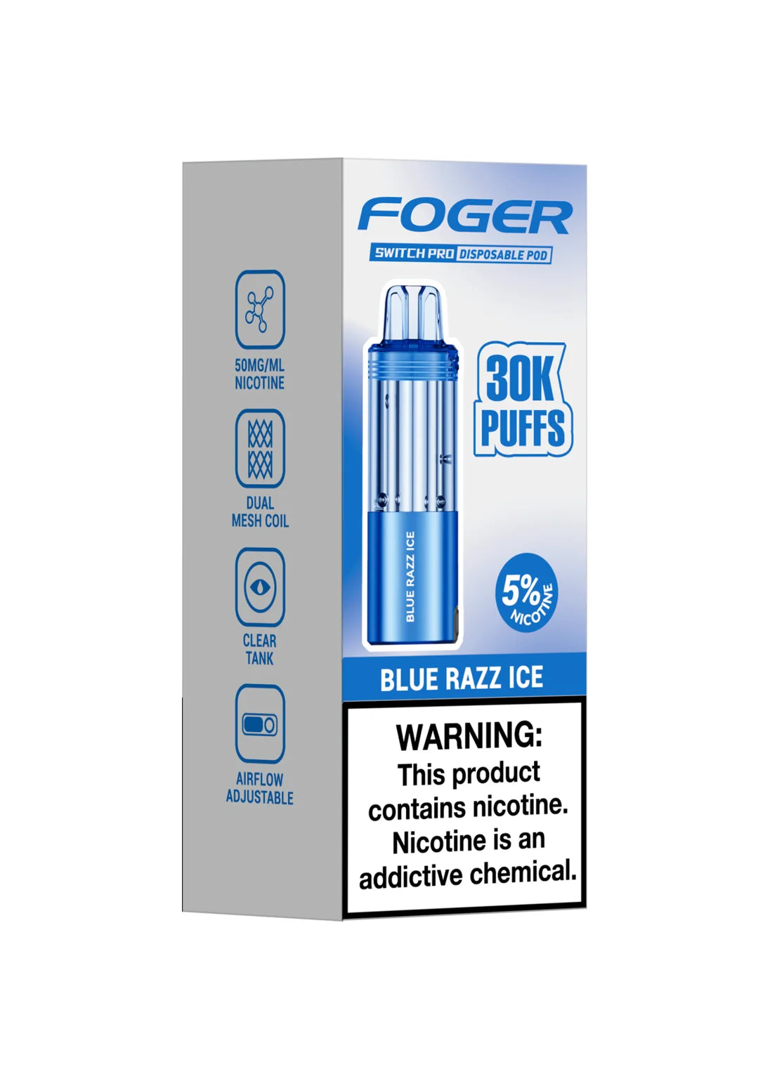 FOGER POD BLUE RAZ ICE